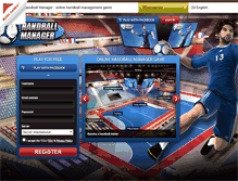 Tablet Screenshot of handball-manager.fr